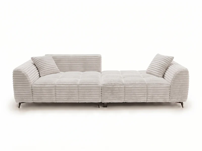 Canapé d’angle convertible design BATIGNOLLES avec coffre de rangement