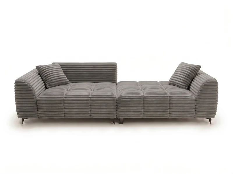 Canapé d’angle convertible design BATIGNOLLES avec coffre de rangement