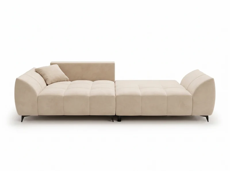 Canapé d’angle convertible design BATIGNOLLES avec coffre de rangement