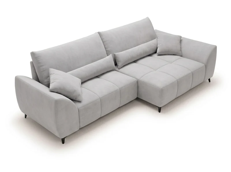 Canapé d’angle convertible design BATIGNOLLES avec coffre de rangement
