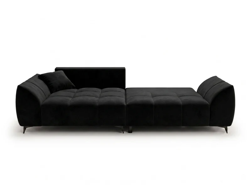 Canapé d’angle convertible design BATIGNOLLES avec coffre de rangement