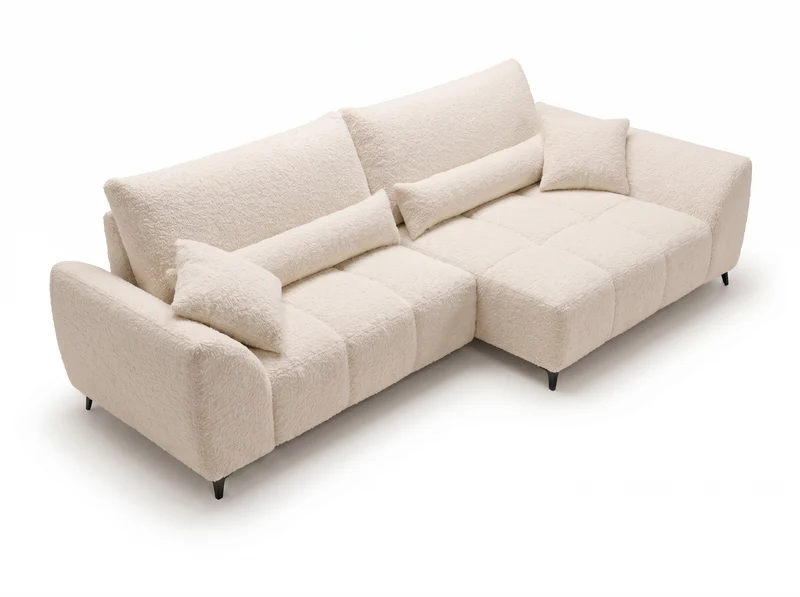 Canapé d’angle convertible design BATIGNOLLES avec coffre de rangement