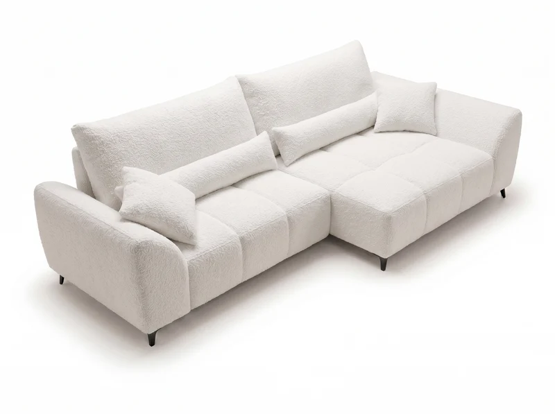 Canapé d’angle convertible design BATIGNOLLES avec coffre de rangement