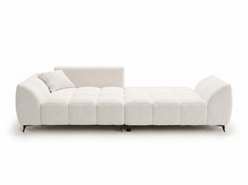 Canapé d’angle convertible design BATIGNOLLES avec coffre de rangement