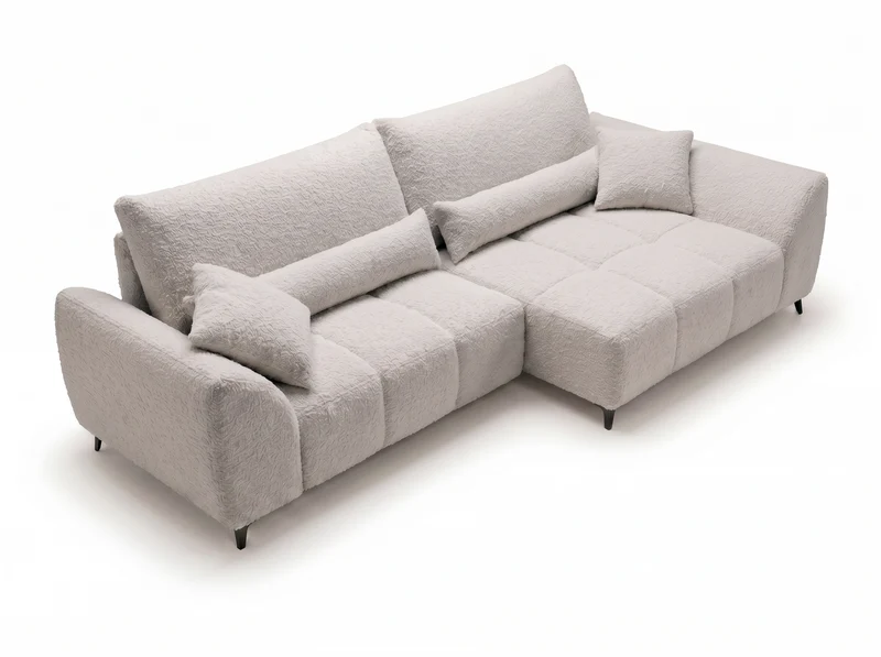 Canapé d’angle convertible design BATIGNOLLES avec coffre de rangement