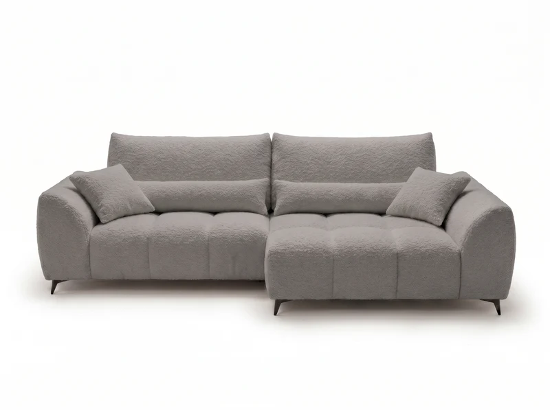 Canapé d’angle convertible design BATIGNOLLES avec coffre de rangement