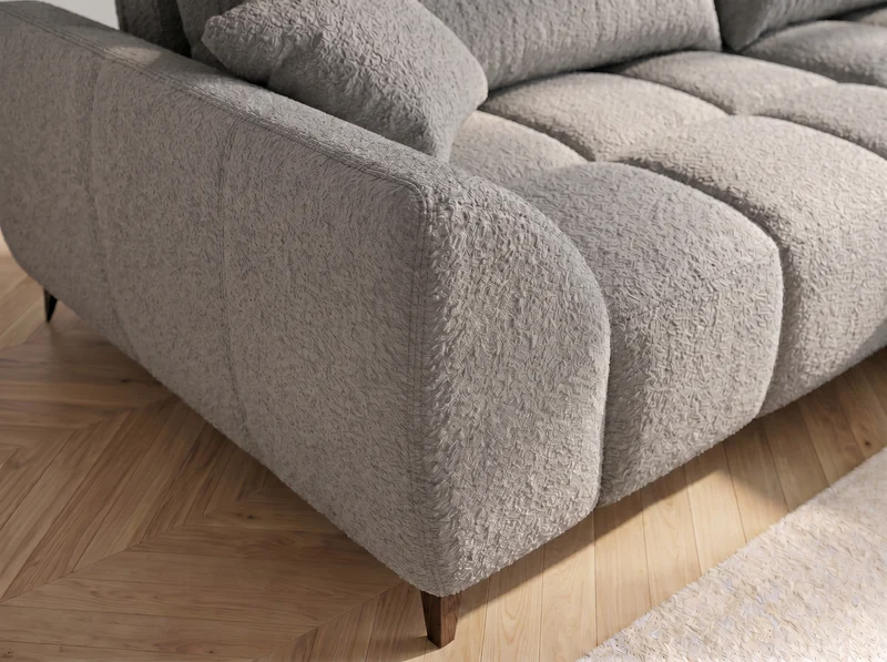 Canapé d’angle convertible design BATIGNOLLES avec coffre de rangement