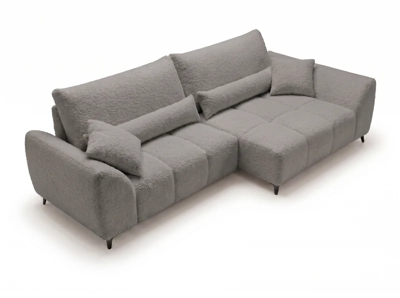 Canapé d’angle convertible design BATIGNOLLES avec coffre de rangement