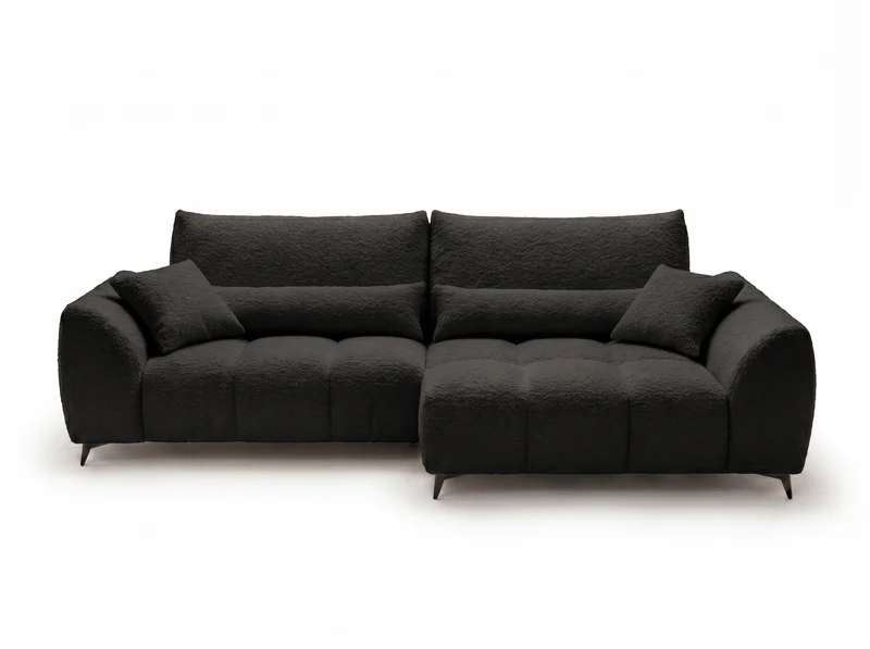Canapé d’angle convertible design BATIGNOLLES avec coffre de rangement