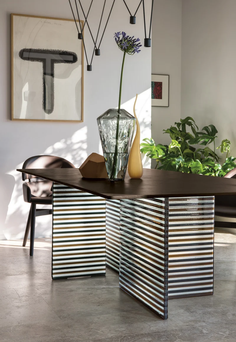 Table - Croix en verre - Big Waves