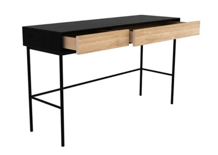 Bureau - Bois naturel ou noir - Black/whitebird