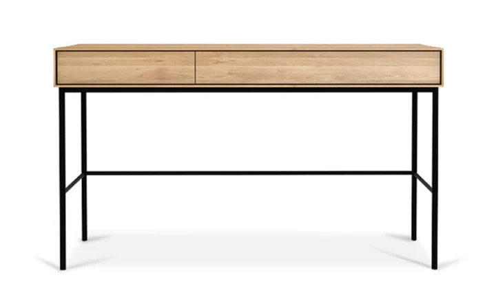 Bureau - Bois naturel ou noir - Black/whitebird