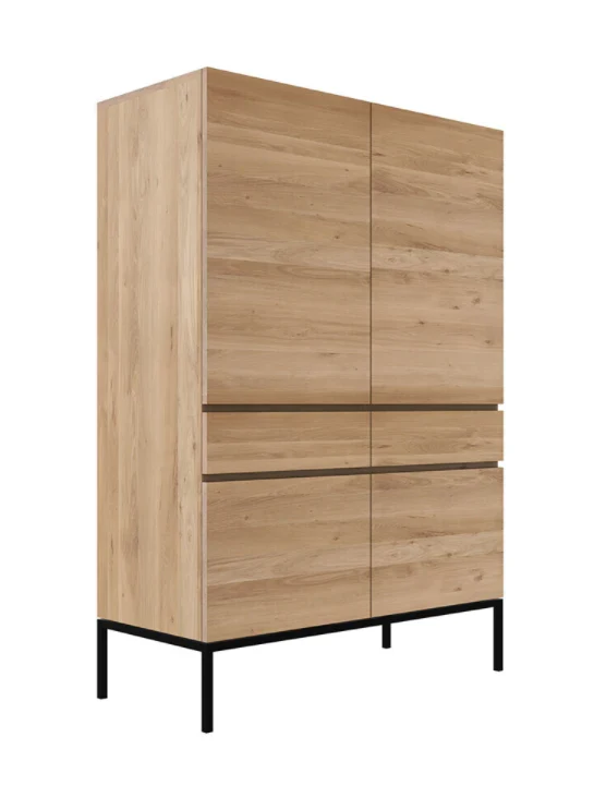 Buffet armoire - Chêne massif - Ligna
