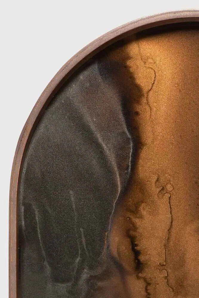 Ethnicraft Plateau en Verre Organic - Bronze